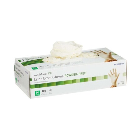 Mckesson Latex Exam Glove, Medium, Ivory, 1000PK 14-1382